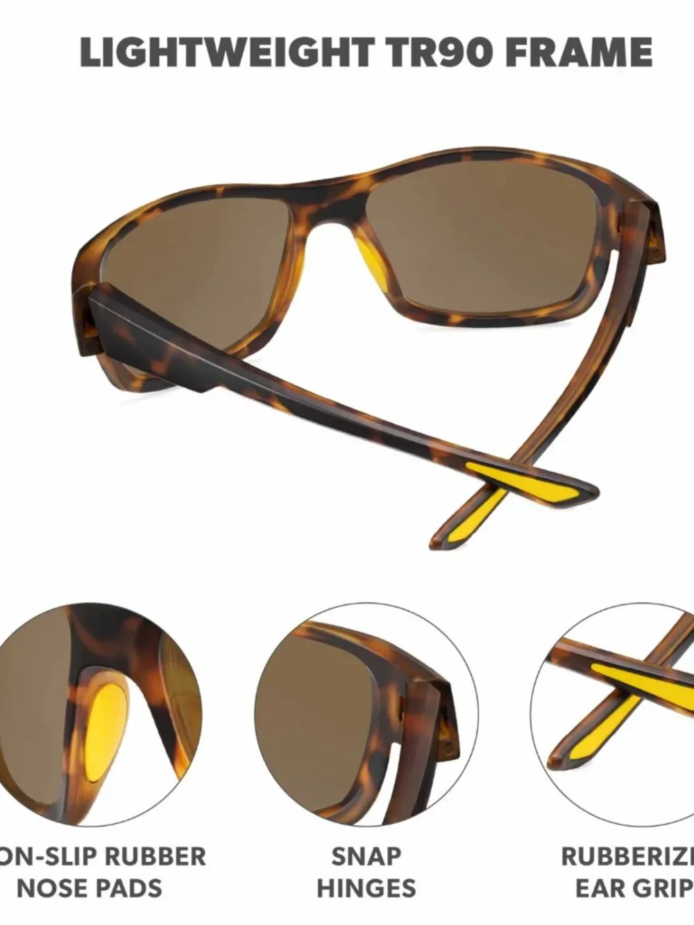 NWT Knockaround High Stakes Sunglasses, Tortoise/Amber